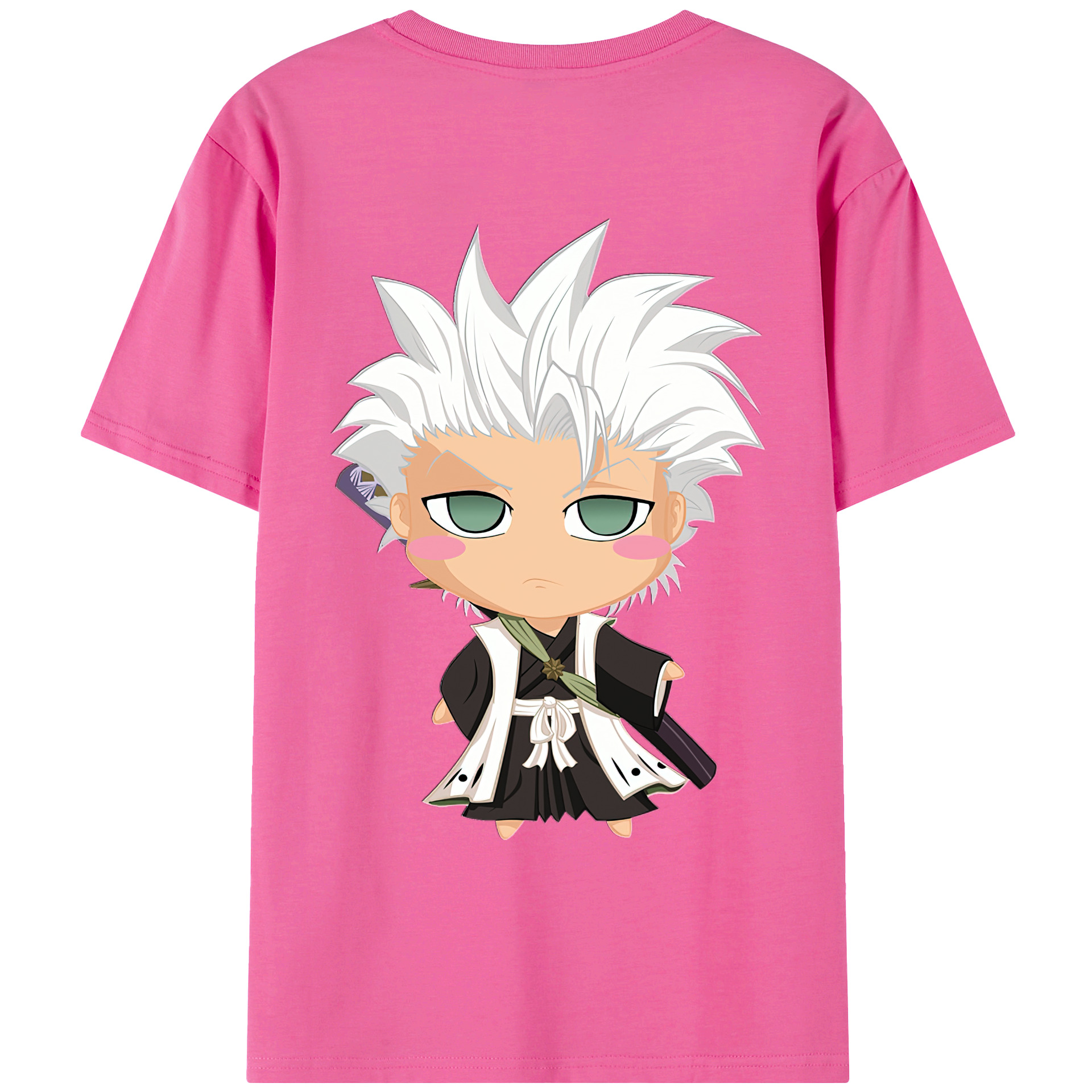 （画像用） ブリーチ 日番谷冬獅郎（ひつがや とうしろう） BLEACH Hitsugaya Toushirou レディース半袖Tシャツ(バックプリント)